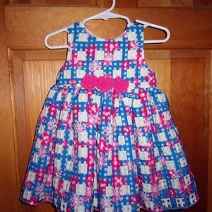 infant girls size 12M colorful Easter dress/spring